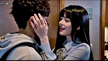 AI Generated: Gorgeous Long Black Hair Beauty Kneels and Sucks My Cock Wildly in Classroom… Then Gets Fucked Harder VIEW