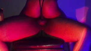 Ebony Babe Riding A Big Black Dick
