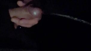 pissing and and cumming a full load next to the street ✊💦