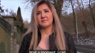 Public Agent Cute Russian loves sex for cash
