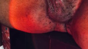 Thick Grilling Hot Black Meat Moans and Nuts