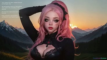 Throatpie for a cumslut in the mountains (AI)